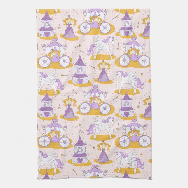 Linge De Cuisine motif avec une princesse (Vertical)