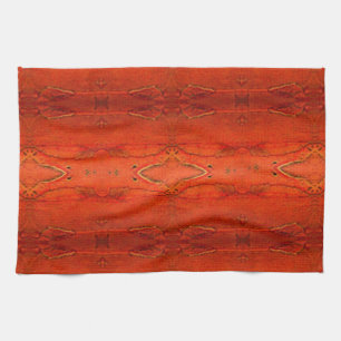 Linge De Cuisine Motif aztèque orange 2.0