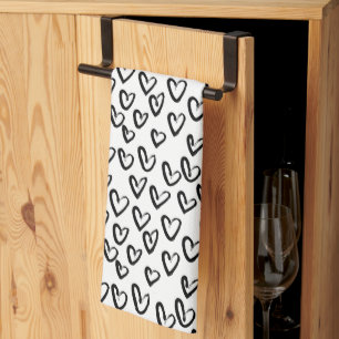 Linge De Cuisine Motif cardiaque de peinture AVC