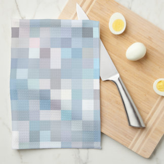 Linge De Cuisine Motif carré de couleur pastel