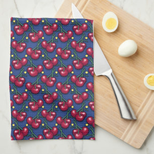 Linge De Cuisine Motif cerise