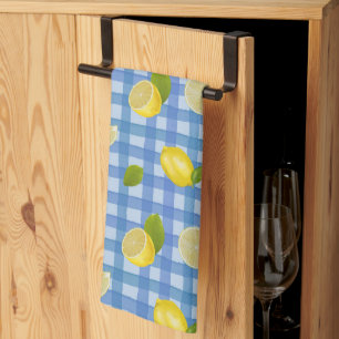 Linge De Cuisine Motif Citron Pique-Nique Méditerranéen