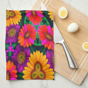 Linge De Cuisine Motif coloré Daisy Bouquet