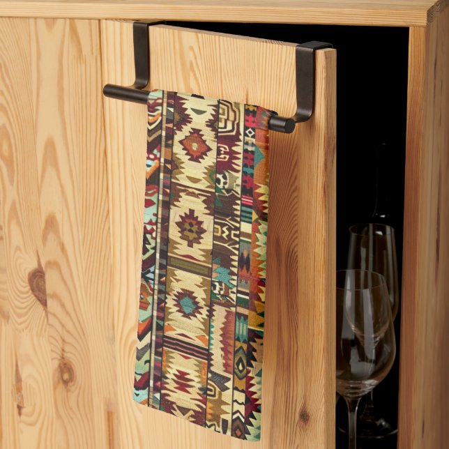 Linge De Cuisine motif cool occidental carrelé (Pliage en tiers)