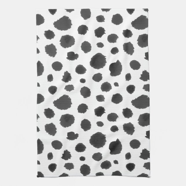 Linge De Cuisine Motif dalmatien de taches (Vertical)