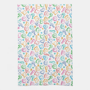 Linge De Cuisine motif d'alphabet