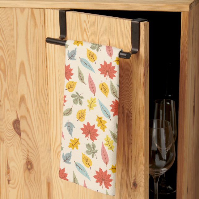 Linge De Cuisine Motif d'automne feuille colorée (Pliage en tiers)