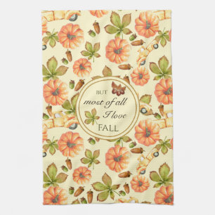 Linge De Cuisine Motif d'automne Vintage aquarelle