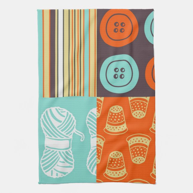 Linge De Cuisine motif de Bruit-art - cousant (Vertical)