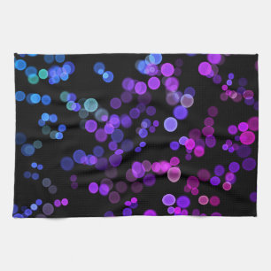 Linge De Cuisine Motif de bulle Abstrait bleu violet rose