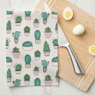 Linge De Cuisine Motif de cactus succulent