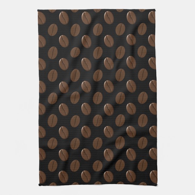 Linge De Cuisine Motif de café (Vertical)