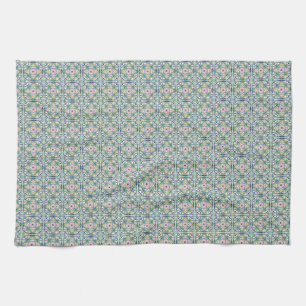 Linge De Cuisine Motif de carreaux rose et bleu