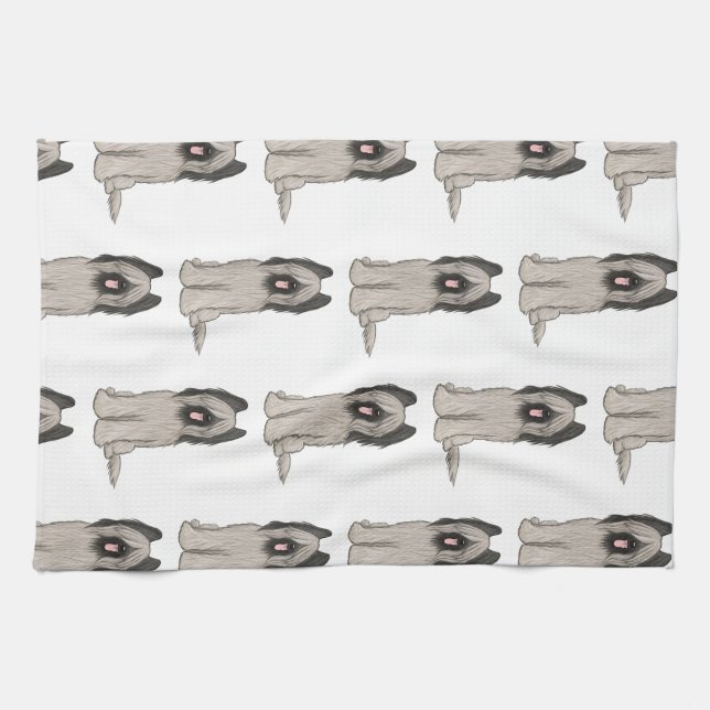 Linge De Cuisine Motif de cartes mignonnes (Horizontal)
