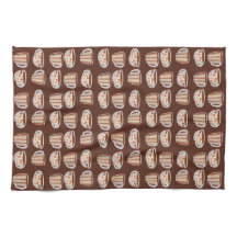 Motif de cercle chaud sur des tasses de café