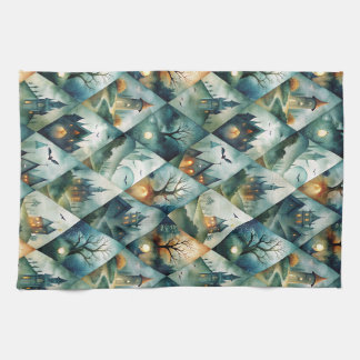 Linge De Cuisine Motif de château gothique Halloween