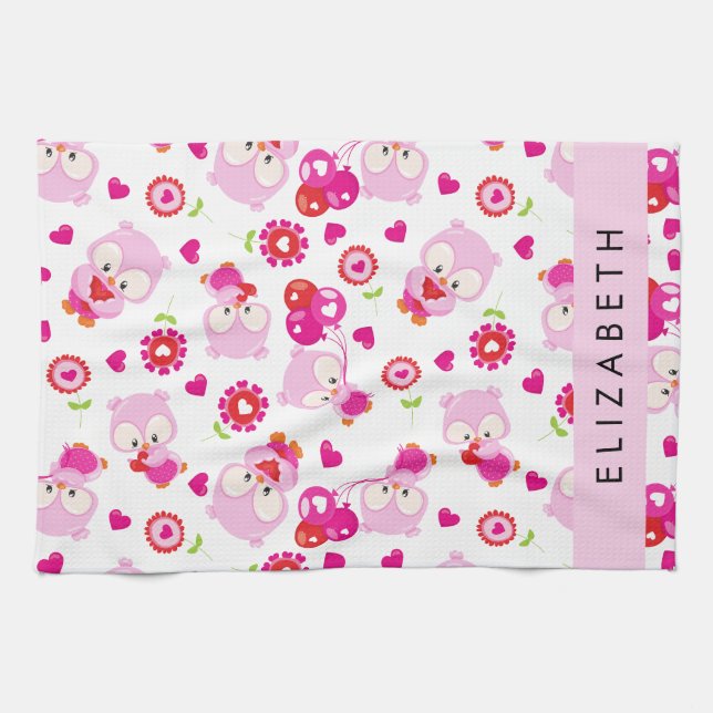 Linge De Cuisine Motif De Chouettes, Chouettes Mignonnes, Chouettes (Horizontal)