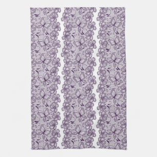 Linge De Cuisine Motif de dentelle avec des papillons