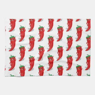 Linge De Cuisine Motif de dessin animé Red Pepper Diva