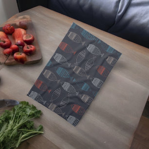 Linge De Cuisine Motif de dessin de poisson