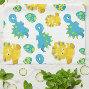 Linge De Cuisine Motif De Dinosaures, Dinosaures Mignons, Baby Dino