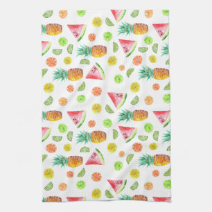 Linge De Cuisine Motif de fruit glacé d'aquarelle