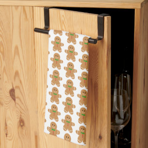 Linge De Cuisine Motif de Gingerbread Man