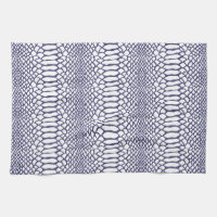 Motif de la peau de serpent bleu marine
