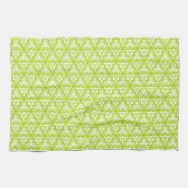 Linge De Cuisine Motif de la spirale verte de la chaux vive (Horizontal)