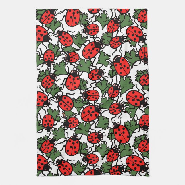 Linge De Cuisine Motif de Ladybug Art nouveau (Vertical)