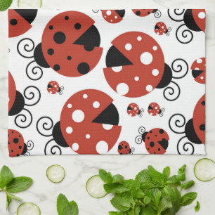 Linge De Cuisine Motif De Ladybugs, Mignons Ladybugs, Red Ladybugs
