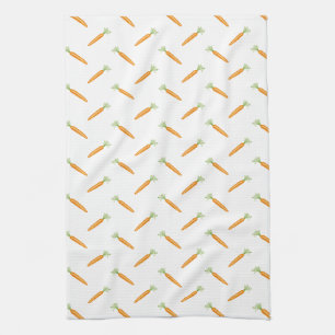 Linge De Cuisine Motif de légume carotte à l'aquarelle
