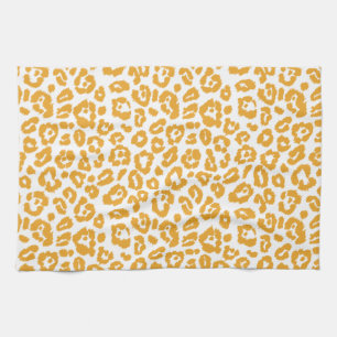 Linge De Cuisine Motif de léopard jaune mellow