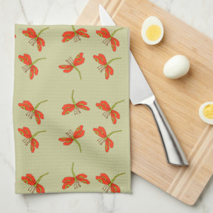 Linge De Cuisine Motif de libellule