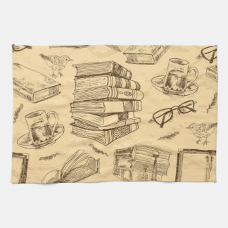 Linge De Cuisine Motif de livre