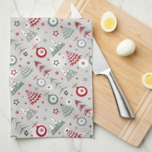 Linge De Cuisine Motif de Noël d'hiver.