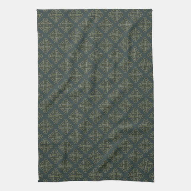 Linge De Cuisine Motif de noeud celtique élégant (Vertical)