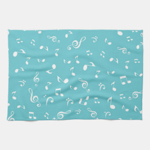 Linge De Cuisine Motif de notes musicales