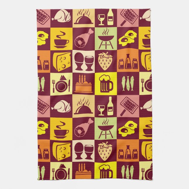 Linge De Cuisine Motif de nourriture (Vertical)