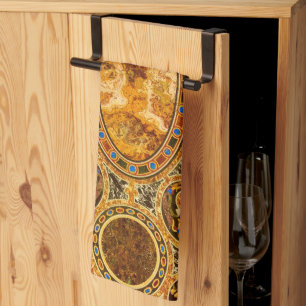 Linge De Cuisine Motif de pierres gemmes italiennes d'antiquité