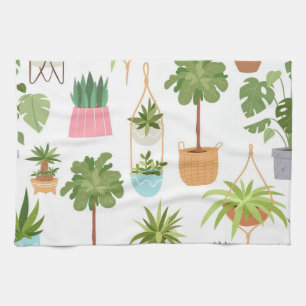 Linge De Cuisine Motif de plante