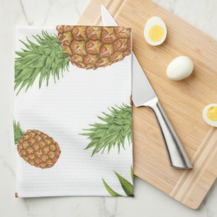 Linge De Cuisine Motif de pomme de pin aquarelle 1