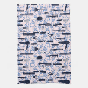 Linge De Cuisine Motif de rose de bleu de soin de beauté