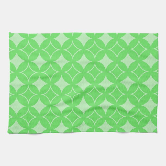 Linge De Cuisine Motif de shippo vert citron (Horizontal)