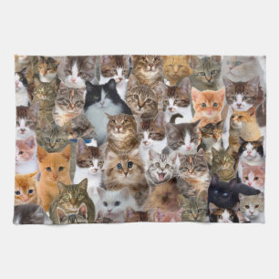 Linge De Cuisine Motif de visages de chat