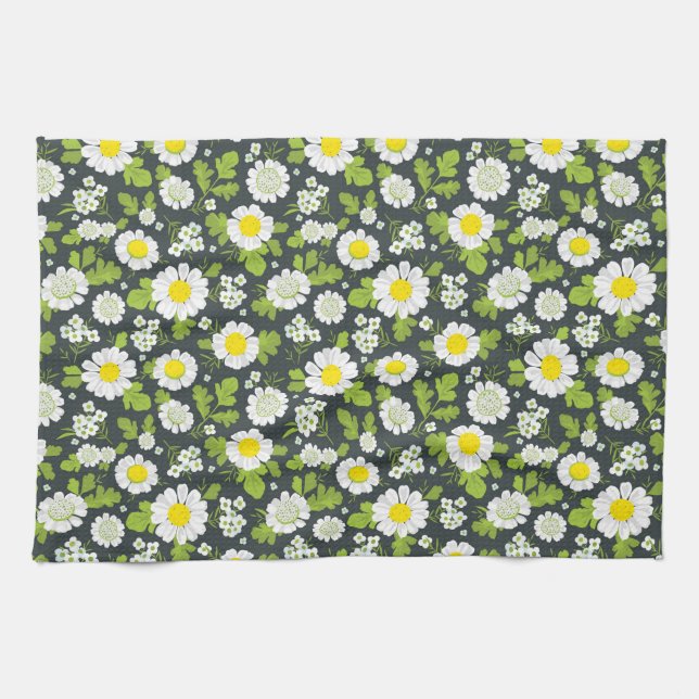 Linge De Cuisine Motif des fleurs de marais (Horizontal)