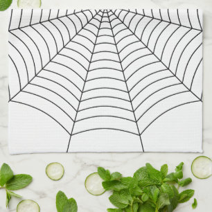 Linge De Cuisine Motif d'Halloween noir et blanc