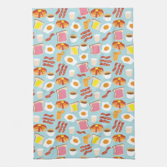 Linge De Cuisine Motif d'illustrations de nourriture de petit (Vertical)