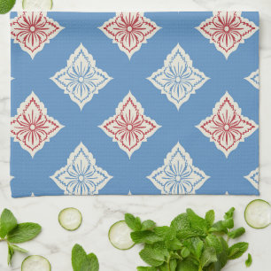 Linge De Cuisine Motif d'impression floral traditionnel