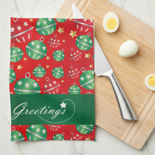 Linge De Cuisine Motif d'ornement de Noël de Jingle Bell